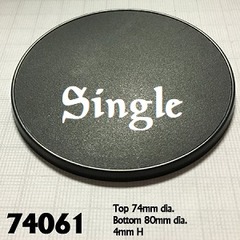 74061 - 80mm Round Gaming Base - Single